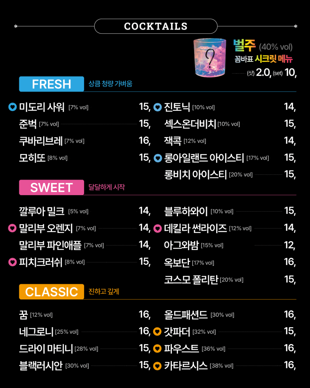 메뉴판 1