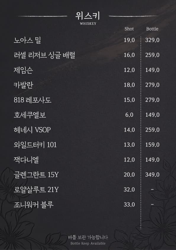 메뉴판 1