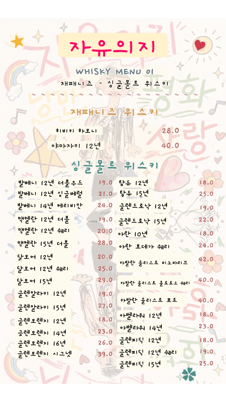 메뉴판 1