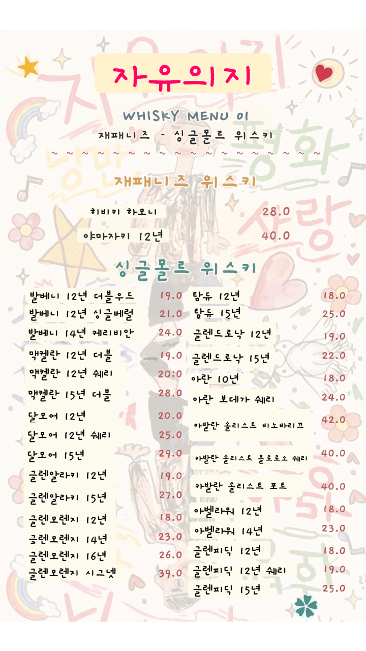 메뉴판 1