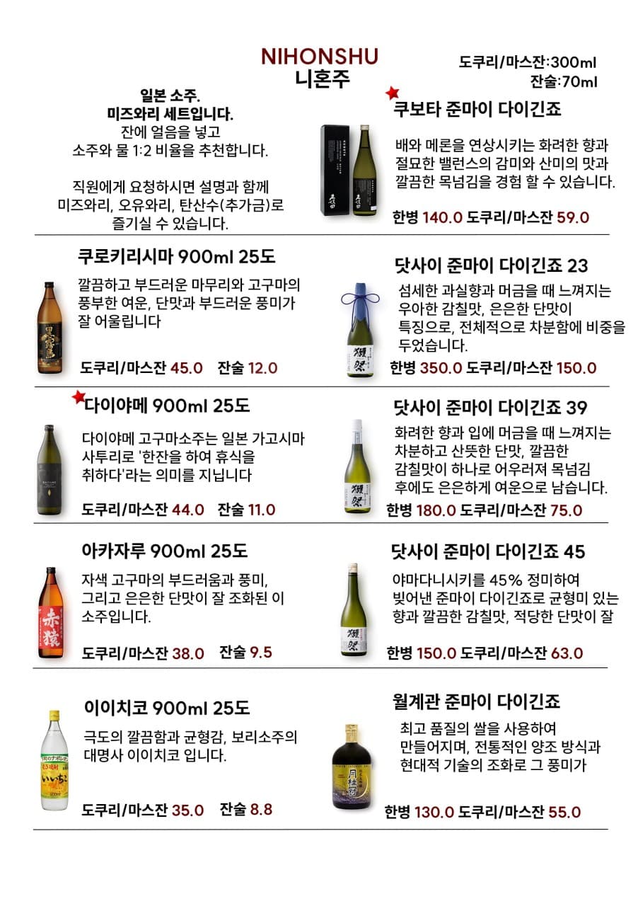 메뉴판 6